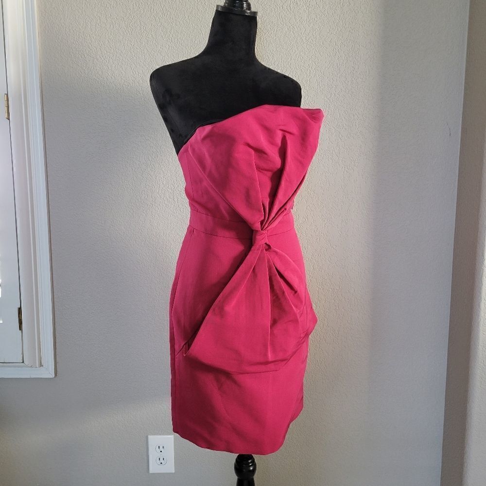 THAKOON Runway Mini Dress Fucsia Size 4 NWT